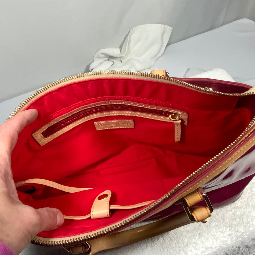 Dooney & Bourke Pink Patent Leather Satchel Bag - Picture 6 of 16